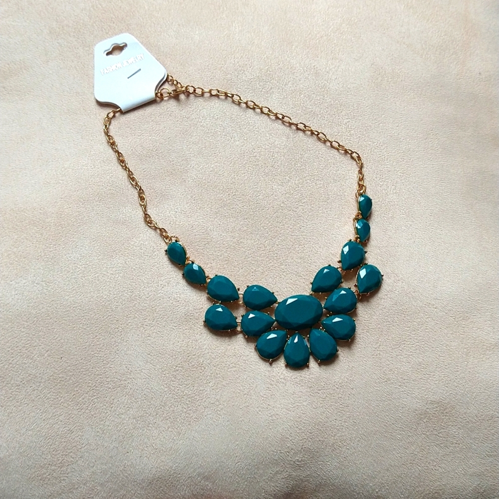 Charlotte Russe Teal necklace - has to be bundled